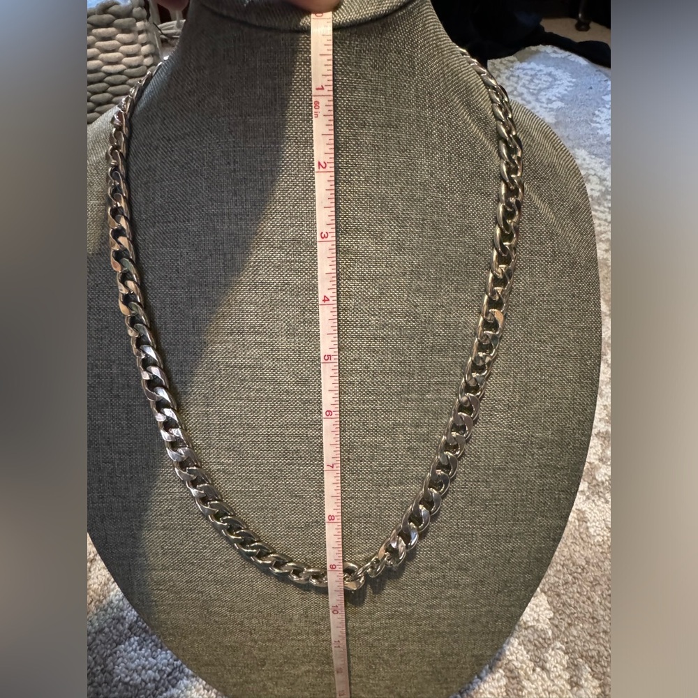 Silver Chain Necklace - Picture 2 of 10